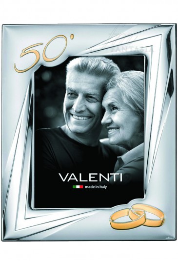 Cornice Valenti Argento Anniversario 50 Anni Matrimonio 52033/5L
