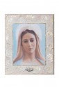 Quadro Madonna Medjugorje Argento 925 Legno Dipinto Misura 22X26 Acca 190ZX.1