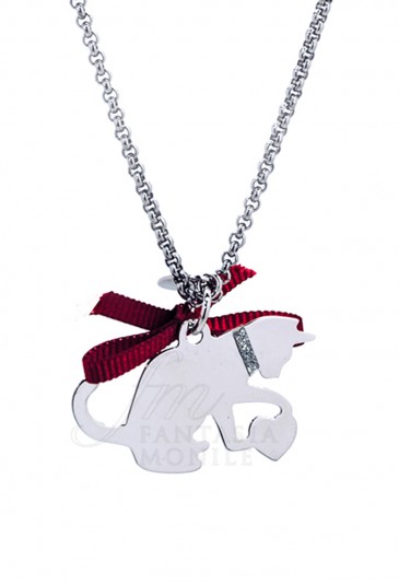 Collana Con Ciondolo In Argento Sterling Con Gatti Arcobaleno - Foto 3