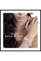 Bracciale Perle Dvccio Grace Donna Filo Singolo Silver Centrale Lettera I Bronzo YB9P4FM