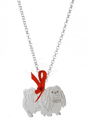 Collana Cane Pechinese Argento 925 Dog Happy Pets Enpa Y1JB9FM
