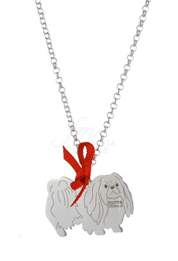 Collana Cane Pechinese Argento 925 Dog Happy Pets Enpa Y1JB9FM