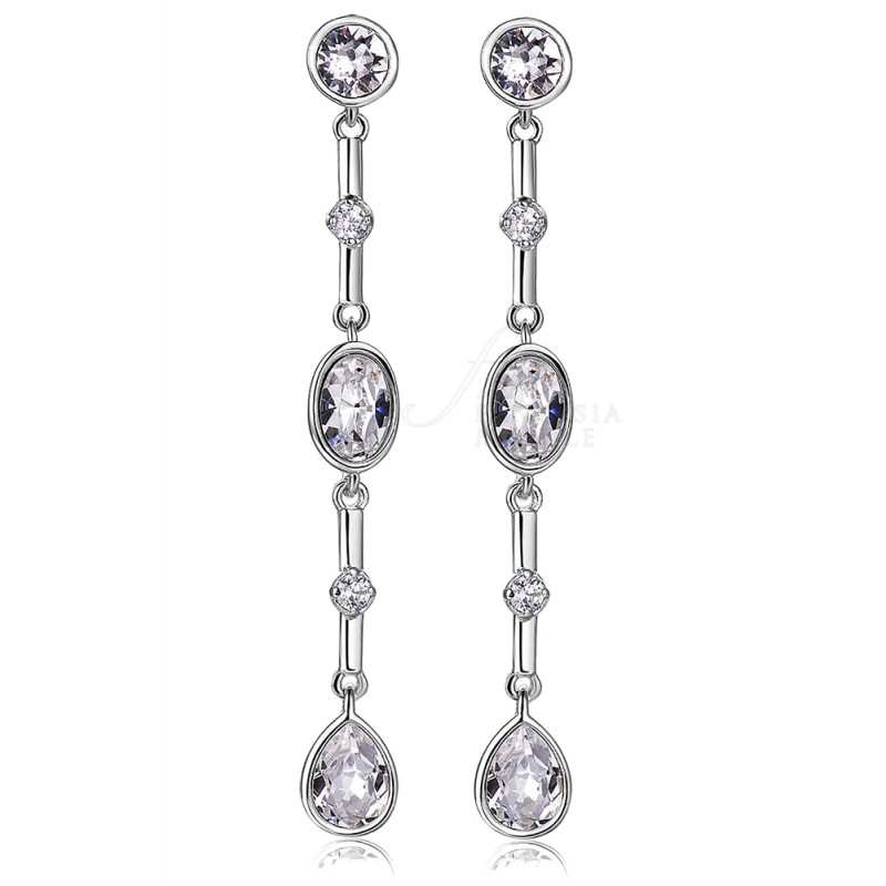 Orecchini Bijoux A Clip Gocce Cristal 2.9 | Re Artù Gioielli