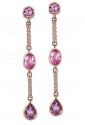 Orecchini Lunghi Brosway Donna Affinity Cristalli Swarovski Colorati Ottone Rosa BFF59