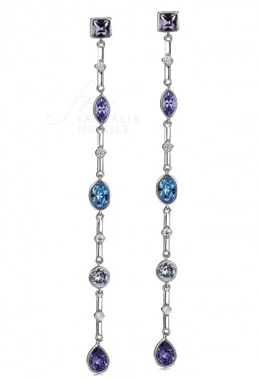 Orecchini Lunghi Brosway Donna Affinity Cristalli Swarovski Colorati Ottone BFF61