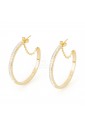 Orecchini Cerchio Brosway Donna Collezione Ear Tring Cristalli Acciaio Gold BER21