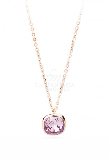 Collana Girocollo Brosway Donna Collezione N-Tring Cristallo Swarovski Acciaio Rosa BTN42