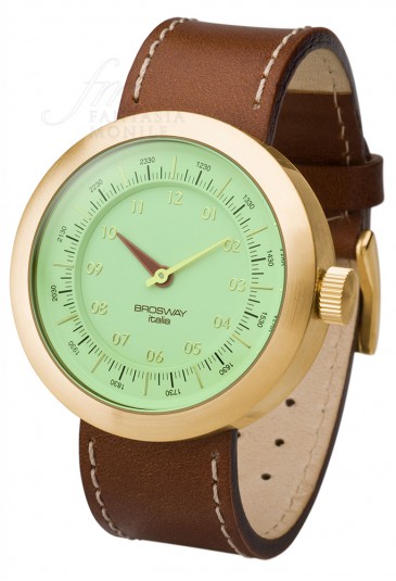 Orologio Uomo Oblò Acciaio Vetro Verde Brosway OB06