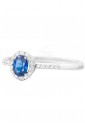 Anello Donna Oro 18kt Zaffiro Diamanti Recarlo XE251/BZF1
