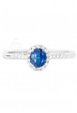 Anello Donna Oro 18kt Zaffiro Diamanti Recarlo XE251/BZF1