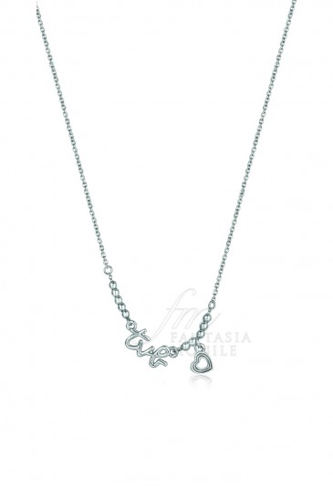 Collana Luca Barra Scritta TVB Donna Love Acciaio CK1213