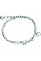Bracciale Luca Barra Scritta Ti Amo Donna Love Acciaio BK1509