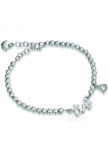 Bracciale Luca Barra Scritta TVB Donna Acciaio BK1510