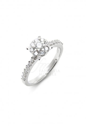 Orecchini Donna Oro 9 Carati Orovi Con Diamante Naturale 0,08 Ct – Tubo Solitario, Bianco O Giallo