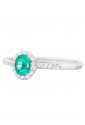 Anello Donna Oro 18kt Smeraldo Diamanti Recarlo XE251/BSM1