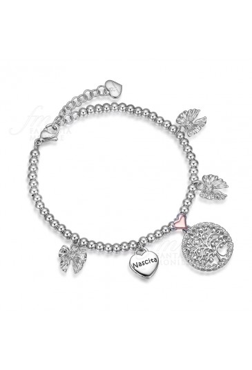 Bracciale Luca Barra Donna Albero Vita Fiocchi BK1531