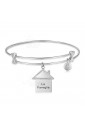 Bracciale Luca Barra Acciaio Casetta La Famiglia BK1546