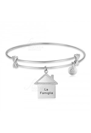 Bracciale Luca Barra Acciaio Casetta La Famiglia BK1546