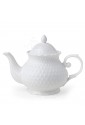 Teiera Hervit Porcellana Bianca Decoro Regalo Matrimonio 26534