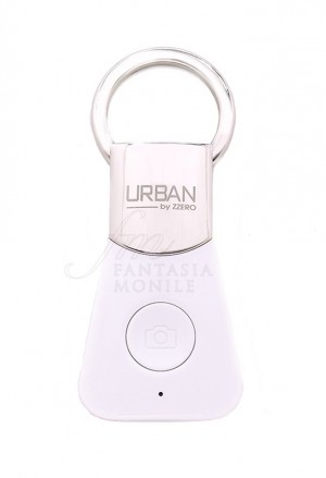 Portachiavi Selfie Smartphone Bluetooth Telecomando Foto Bianco Urban Zzero FMBYA03