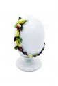 Uovo Pasqua Porcellana Capodimonte Dipinto A Mano Rilievo Tema Frutta Made in Italy PU08R