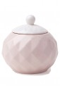 Zuccheriera Hervit Porcellana Rosa Decoro Diamantato Regalo Matrimonio 26400