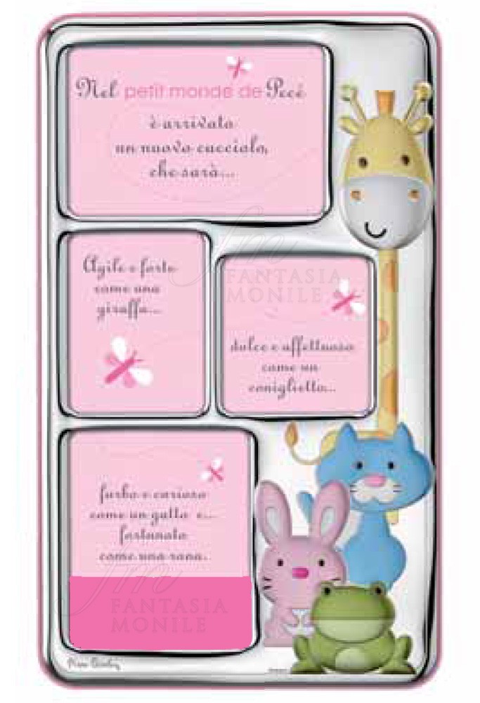 BIRAPA Cornice Portafoto Berna 60x60 Cm – Vetro Sintetico, Made In Germany – Colore Oro Rosa