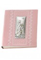 Album Portafoto Bimba Rosa Baby Applicazioni Argento Misura 22X25 Acca Regalo Battesimo 400ZC.13