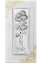 Quadro Acca Albero Della Felicità Argento 925 Vetro Murano Misura 24x47 207A.32