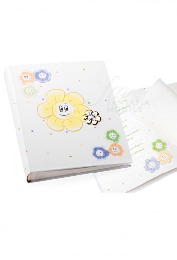 Album Portafoto Baby Bambini Argento Con CD Misura 20X25 Regalo Battesimo Acca B.342 AL