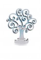 Albero Della Vita Nascita Bimbo Argento Legno Light Blue Altezza 9 Acca LIFE 2 C