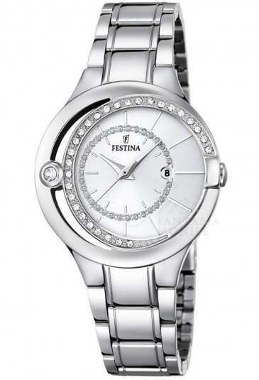 Orologio Festina Donna Acciaio Mezza Luna Silver F16947/1