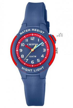 Orologio Calypso Junior Collection Kids Bambino Luce Notturna Cinturino Blu K6069/5