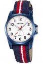 Orologio Calypso Kids Ragazzo Junior Medio Cinturino Cordura Rosso Blu K5707/5