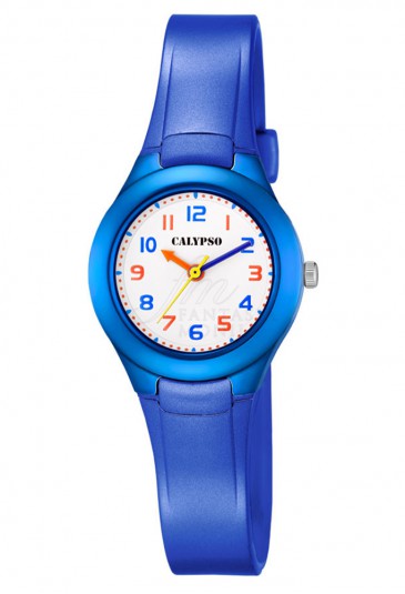 Orologio Calypso Bambino Kids Numeri Visibili Sportivo Gomma Blu K5749/6