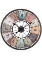 Orologio Lowell Da Parete Muro Stile Shabby Chic Cassa Metallo Anticato 21467