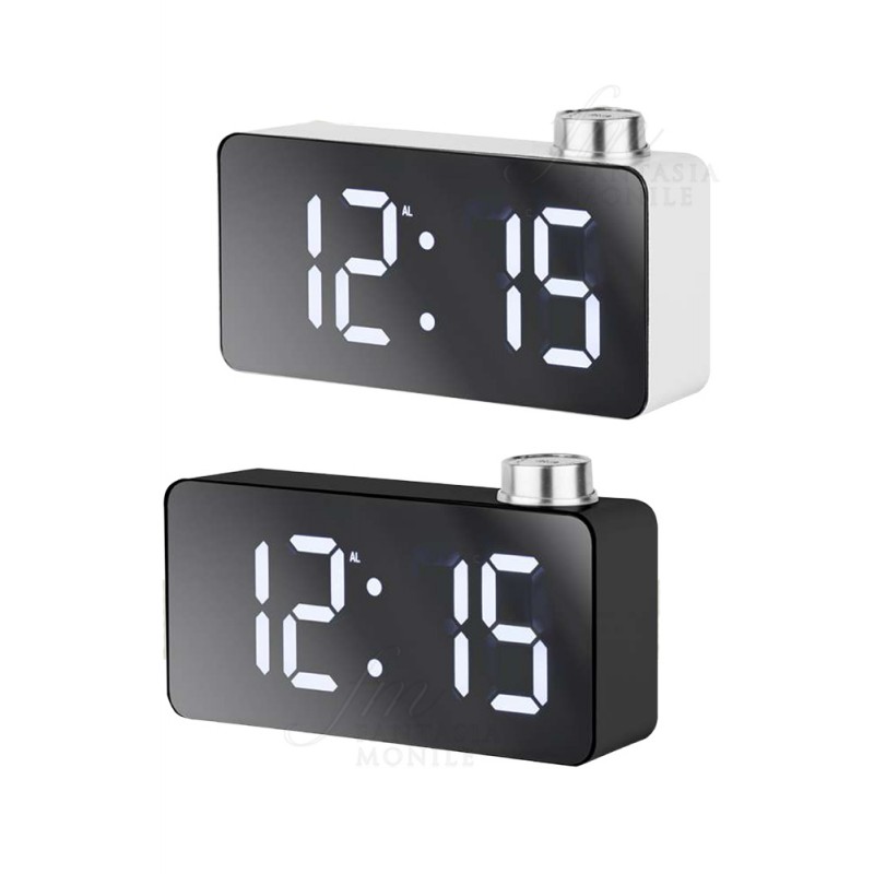 Sveglia Digitale Led Silenzioso Orario Temperatura Lowell JE5108CF