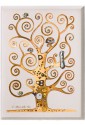 Quadro Acca Albero Della Vita Klimt Argento 925 Legno Cristalli Misura 30x40 188DH.70