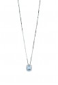 Collana Donna Acquamarina Diamante Naturale Oro 18kt Modello Gemma Recarlo XE240/BAQ