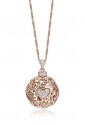 Collana Luca Barra Donna Chiama Angeli Dolce Attesa Cuore Suono Della Felicita Acciaio Rosa CK1190