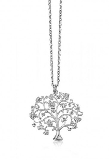 OIDEA Collana Donna Albero Della Vita A Doppio Giro, Oro, In Acciaio Inossidabile, Regolabile, Regalo Con Sacchetto Di Velluto