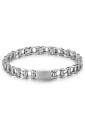 Bracciale Luca Barra Stile Catena Bici Acciaio Anallergico Silver BA1028