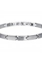 Bracciale Luca Barra Infinito Simbolo Uomo Acciaio Silver BA992