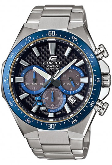 Orologio Edifice Casio Tough Solar Chrono Acciaio Uomo EFS-S520CDB-1BUEF