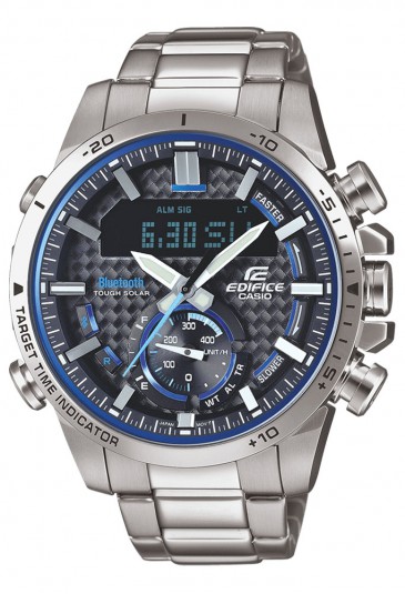 Orologio Edifice Casio Bluetooth Tough Solar Chrono Acciaio Uomo ECB-800D-1AEF