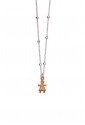 Collana Aquaforte Ciondolo Charm Bambina Argento Rosa Cristalli Misura Small QCIIHFM