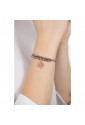 Bracciale Rigido Luca Barra Significato Nuove Sfide Albero Vita Pietre Color Viola Opale Acciaio Rosa BK1487