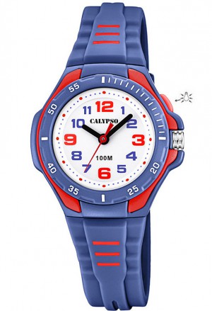 Orologio Calypso Bambino Kids 10ATM Luminoso Sportivo Colore Blu Rosso K5757/5