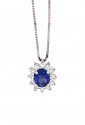 Collana Donna Zaffiro Blu Oro 18kt Diamanti Naturali Demetra 139.045.Z12