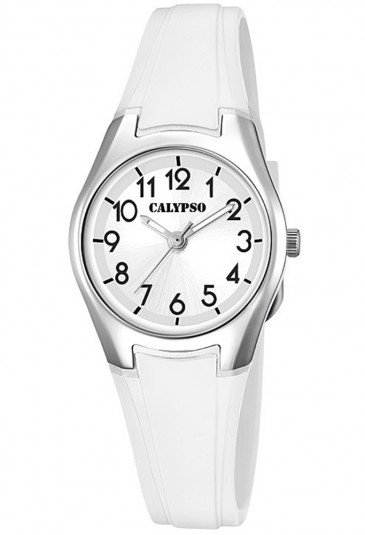 Orologio Calypso Lady Sportivo Bianco Gomma 10ATM K5750/1